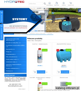 Instalacje dla środowiska - Hydrotec