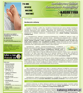 Specjalistyczny Gabinet Kosmetyczno-Podologiczny I-KOSMETYKA w Sieradzu