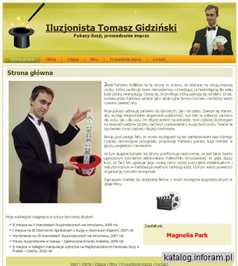 Iluzjonista Tomasz Gidziński