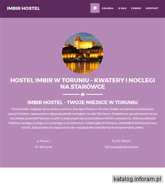 IMBIR Niedrogi nocleg Toruń