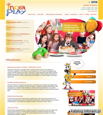 Imprezy na placu zabaw dla dzieci - Inca Play Warszawa
