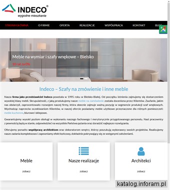 www.indeco.bielsko.pl garderoby Bielsko