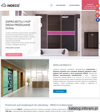 www.indeco.pl drzwi przesuwne