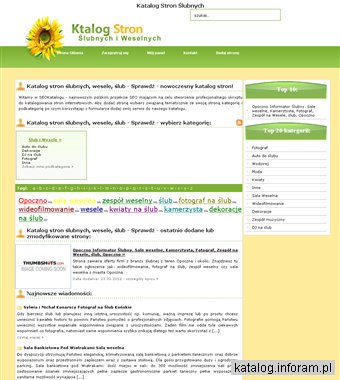 Katalog sale weselne