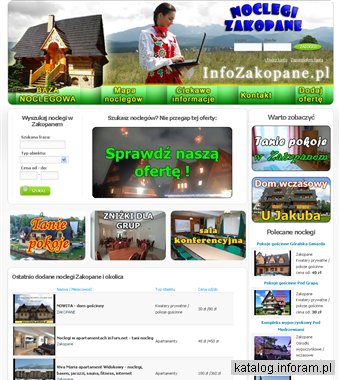 Zakopane noclegi - baza noclegowa InfoZakopane.pl