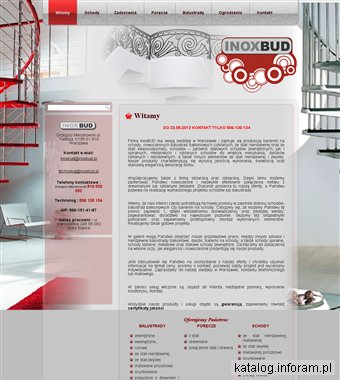 Inoxbud Warszawa balustrady ze stali nierdzewnej