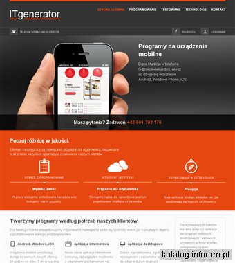 ITgenerator - aplikacje mobilne i internetowe