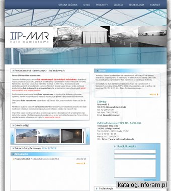 Producent hal namiotowych oraz stalowych - Firma ITPMar.pl