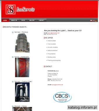 Izoserwis Sp. z o.o. izolacje zimnochronne