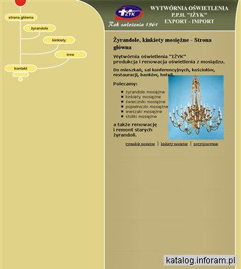 Żyrandole mosiężne