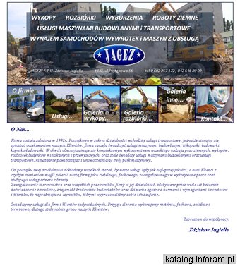 JAGEZ koparki prace ziemne wykopy rozbiorki