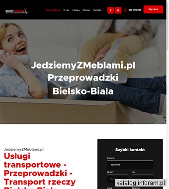 Transport rzeczy Bielsko Biała - Jedziemyzmeblami.pl