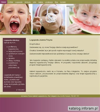 Logopeda Joanna Trzyna – gabinet w mieście Poznań