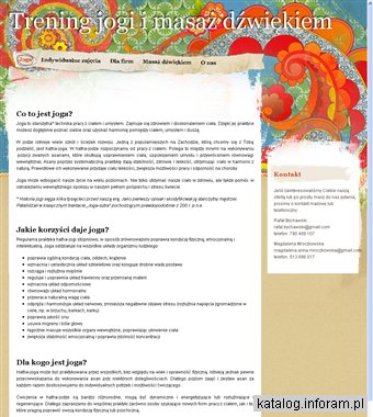 Trening jogi i masaż dźwiękiem