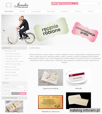 Tanie zaproszenia ślubne Jumika