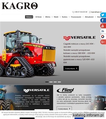 www.kagro.pl Sprzedaż maszyn rolniczych