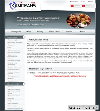 KAMITRANS - wyposażenie dla przemysłu mięsnego