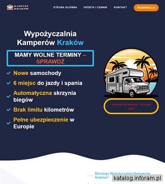 Kamper wynajem Kraków - kamperykrakow.pl