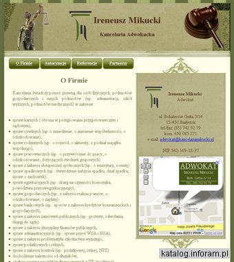 Ireneusz Mikucki - Kancelaria adwokacka - Białystok