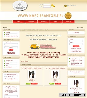 Kapciepantofle.pl - męskie i damskie kapcie