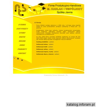 Producent kolan, kratek, syfonów