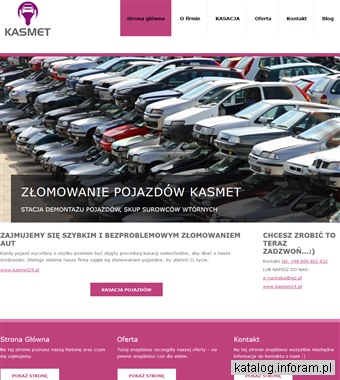 www.kasmet24.pl Demontaż pojazdów