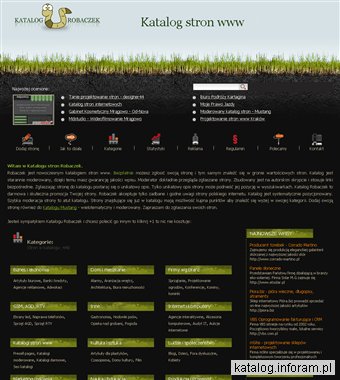 Katalog Robaczek - moderowany, seo