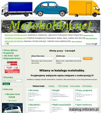 Katalog stron motoryzacyjnych Motohobby