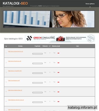 Katalogi stron www, spis katalogów seo