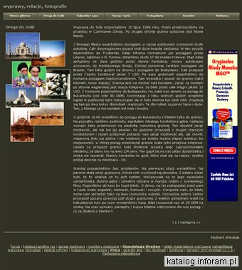 Robert Kiesiak - relacje z wypraw