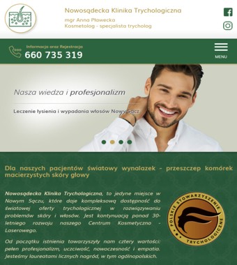 Trycholog Nowy Sącz - klinika-trychologiczna.pl