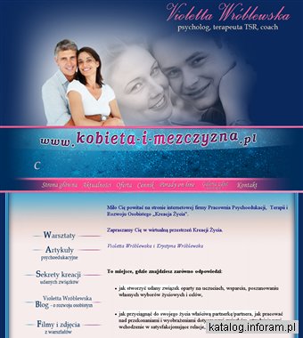 Strona Violetty Wróblewskiej o kobietach i mężczyznach