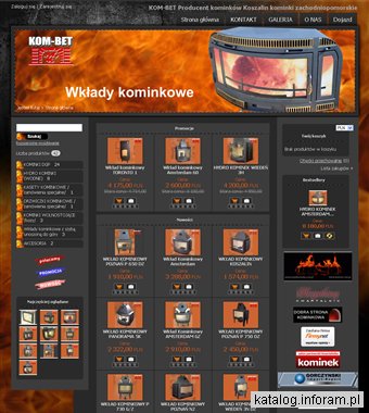 Drzwiczki kominkowe, wkłady kominkowe