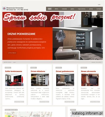 Komandor Ekspozycja Wrocław - szafy, garderoby, zabudowa wnęk, meble na wymiar