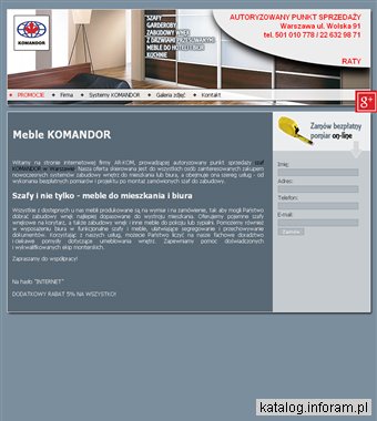 KOMANDOR szafy przesuwne Warszawa