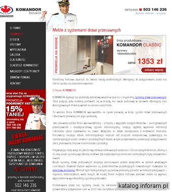KOMANDOR szafy wnękowe Szczecin