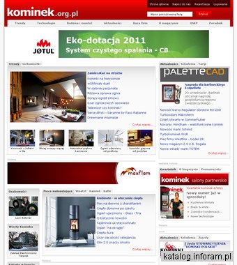 Kominek - kominki, wkłady kominkowe, portal o kominkach