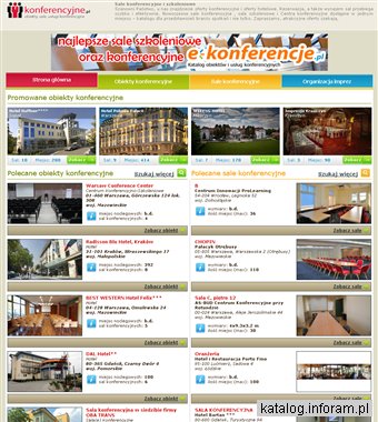 Sale na konferencje, szkolenia, imprezy biznesowe w www.konferencyjne.pl
