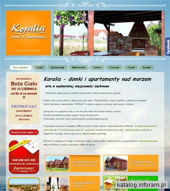 Domki i apartamenty nad morzem - Koralia