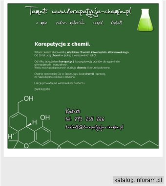 Korepetycje chemia - Warszawa - Żoliborz