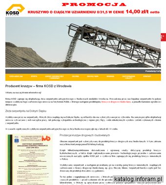 KOSD kopalnia serpentynitu wrocław