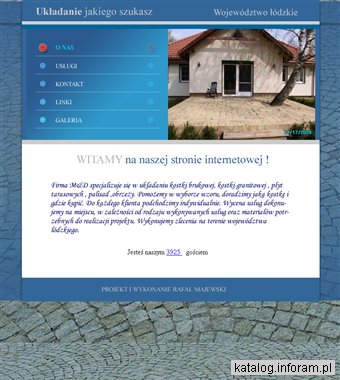 Układanie kostki brukowej, granitowej.