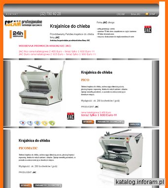 Krajalnice do chleba, krajalnice piekarnicze