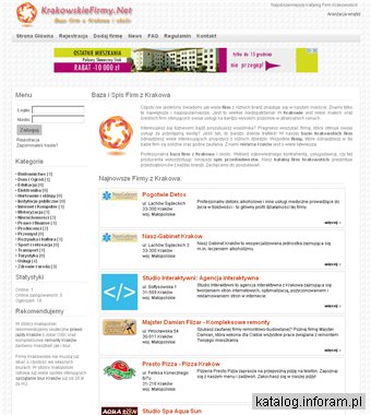 Spis firm z Krakowa