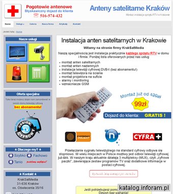 KrakSatMedia - montaż, instalacja anten satelitarnych Kraków