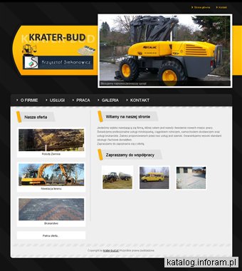 Krater bud - roboty ziemne