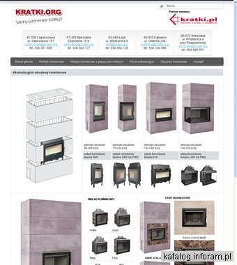 Kominki, wkłady kominkowe, piece wolno stojące - www.kratki.org