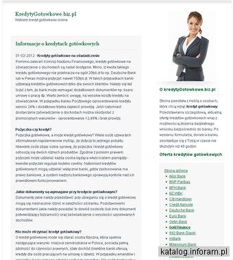 Kredyty gotówkowe