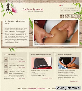 Masaż w Warszawie - gabinet Sylwetka