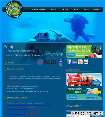 Kursy nurkowania - Krokodyle.com.pl